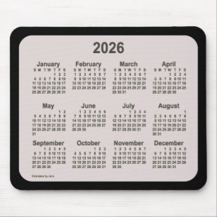 2026 La Boca op zwarte agenda van Janz Two Tone Muismat