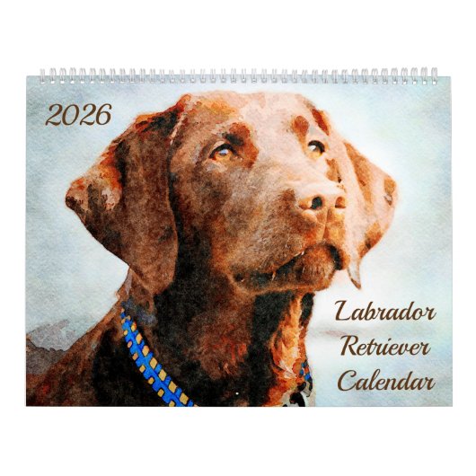 2026 Labrador Retriever Hondenbezitters Liefhebber Kalender (Hoes)