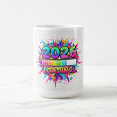 2026 Laden... Voortgangs Balk Sticker Koffiemok (Center)