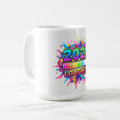 2026 Laden... Voortgangs Balk Sticker Koffiemok (Voorkant links)