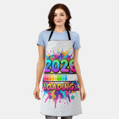 2026 Laden... Voortgangs Balk Sticker Schort (Gedragen)
