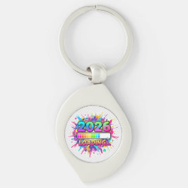 2026 Laden... Voortgangs Balk Sticker Sleutelhanger