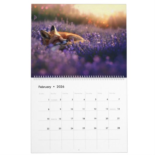 2026 Lavendel Dromen Kalender (Feb 2026)