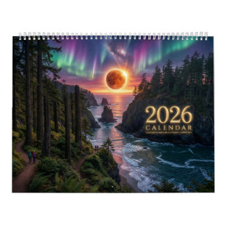 2026 Lichtgevende Kosmische Harmonie Muurkalender Kalender
