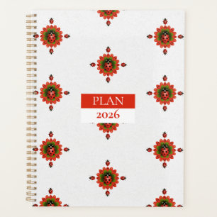 2026 Lieveheersbeestje Rood, Wit, Groen Spiraal Planner
