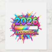 2026 Loading... Progress Bar Sticker (Enkel label)