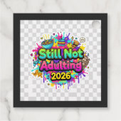 2026 Loading... Progress Bar Sticker Bedankjes Labels (Achterkant)