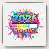 2026 Loading... Progress Bar Sticker Bier Onderzetter (Voorkant)