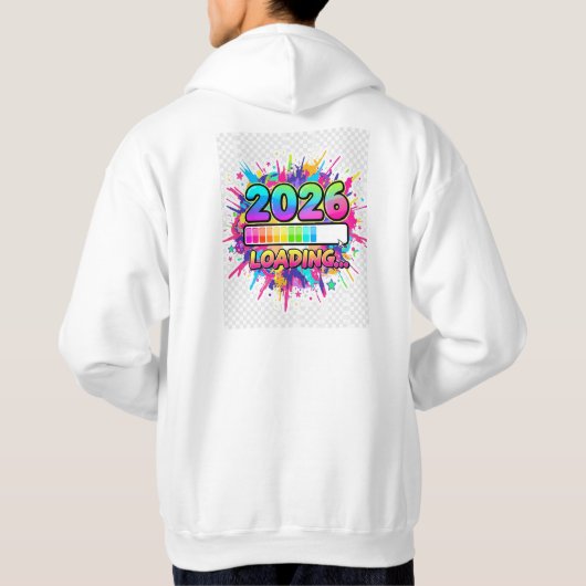 2026 Loading Progress Bar Sticker Hoodie (Achterkant)