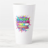 2026 Loading... Progress Bar Sticker Latte Mok (Voorkant)
