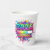 2026 Loading... Progress Bar Sticker Papieren Bekers (Voorkant)