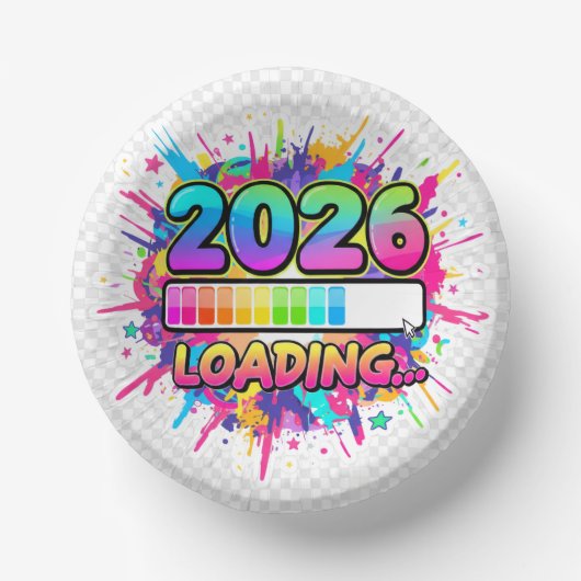 2026 Loading... Progress Bar Sticker Papieren Kommen (Voorkant)