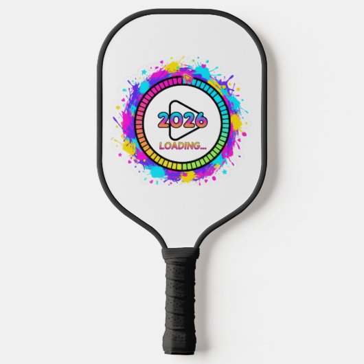 2026 Loading Progress Bar Sticker Pickleball Paddle (Achterkant)
