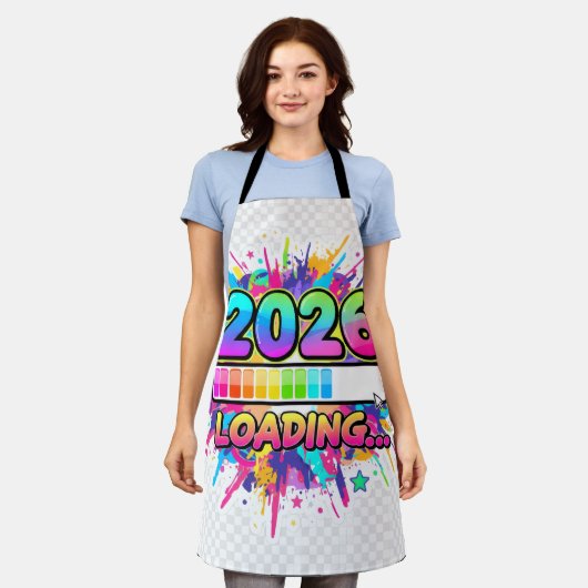 2026 Loading... Progress Bar Sticker Schort (Gedragen)