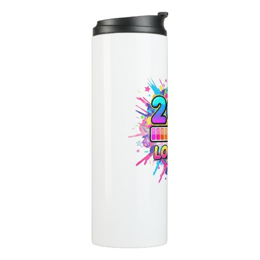 2026 Loading... Progress Bar Sticker Thermosbeker (Gedraaid links)