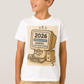 “2026 Loading… System Too Tired” T-shirt (Voorkant)