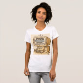“2026 Loading… System Too Tired” T-shirt (Voorkant volledig)