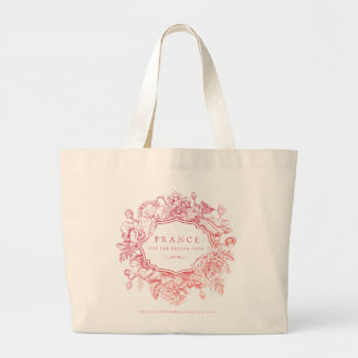 2026 logo rood/roze kleur tote tas, lange handgree grote tote bag