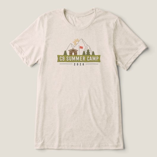 2026 Logo T-shirt - Oatmeal (Design voorkant)