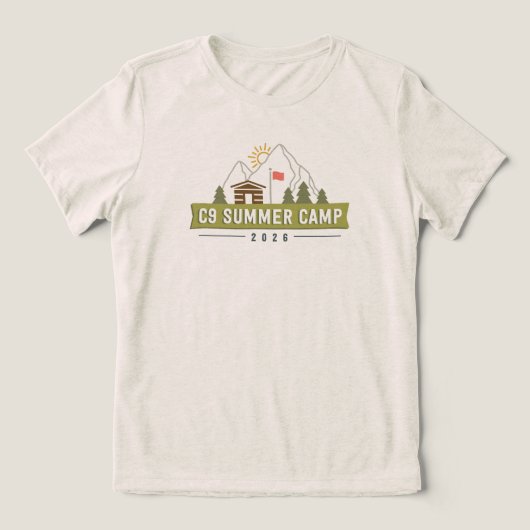 2026 Logo T-shirt - Oatmeal Damesmodel (Design voorkant)