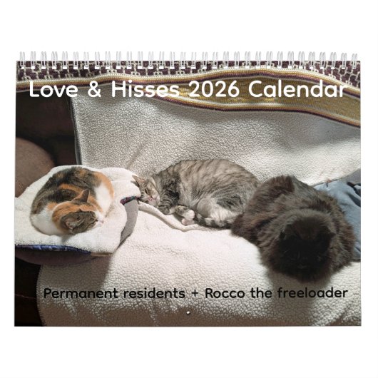 2026 Love & Hisses Calendar - Permanent Residents Kalender (Hoes)