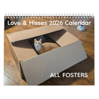 2026 Love & Hisses Kalender - ALLE PLEEGDIEREN