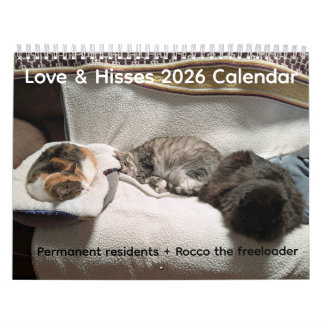 2026 Love & Hisses Kalender - Permanente Bewoners