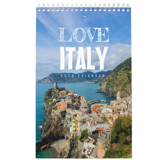 2026 Love Italy Calendar Kalender (Hoes)