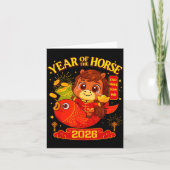 2026 Lunar New Year Horse Vietnamese Men Women Gir Kaart (Voorkant)