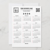 2026 Lunar New Year Of The Horse QR Code Calendar Feestdagenkaart (Achterkant)