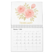 2026 Luxury Watercolor Floral Wall Calendar Kalender (Feb 2026)