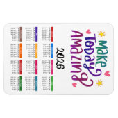 2026 Maak het vandaag geweldig | Motivatie kalende Magneet (Horizontaal)