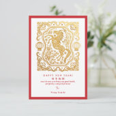 2026 Maand van het Paard QR Code Kalender Chinees  Kaart (Staand voorkant)