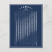 2026 Maanfase Lunar Cycles Kalender Minimalist Briefkaart (Voorkant)