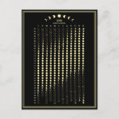 2026 Maanfase Lunar Cycles Kalender Minimalist Briefkaart (Voorkant)