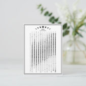 2026 Maanfase Lunar Cycles Kalender Minimalist Briefkaart (Staand voorkant)