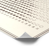 2026 Maanfase Maancyclus Kalender Minimalistisch Poster (Hoek)
