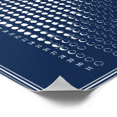2026 Maanfase Maankalender Minimalistisch Poster (Hoek)