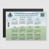 2026 Magneetkalender Golfclub League Logo QR Code (Voorkant / Achterkant)