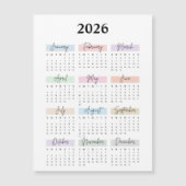 2026 magnet calendar  (Voorkant)