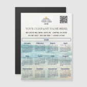 2026 Magnet Calendar Bedrijfsnaam Logo QR Code (Voorkant / Achterkant)