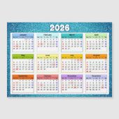 2026 Magnetic Calendar (Voorkant)