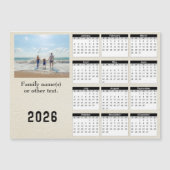 2026 Magnetic Calendar Card personalize with Photo (Voorkant)