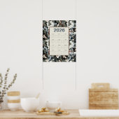2026 Magnolia Floral Calendar Poster (Keuken)