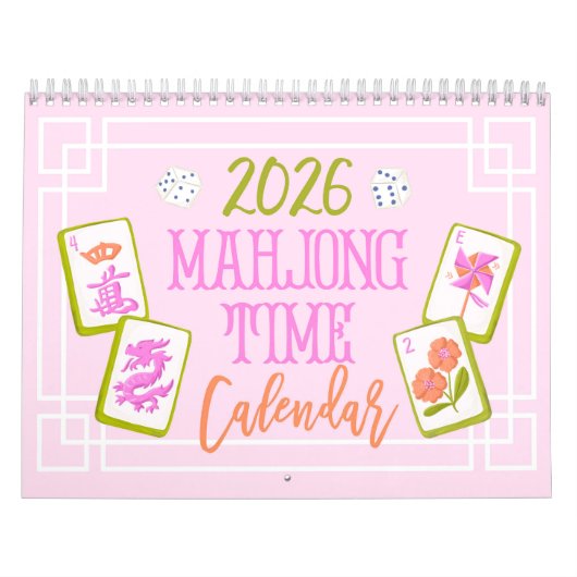 2026 Mahjong Tijd Muurkalender Kalender (Hoes)