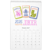 2026 Mahjong Tijd Wand Kalender (Jan 2027)