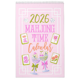 2026 Mahjong Tijd Wand  Kalender