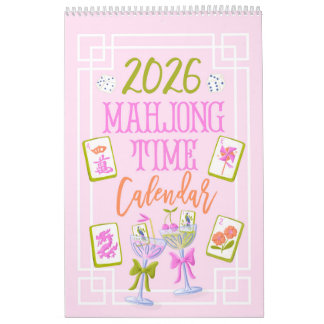 2026 Mahjong Tijd Wand Kalender