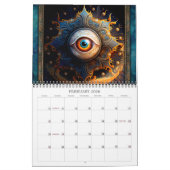 2026 Mandalas Visionaire Surrealistische Kunstkale Kalender (Feb 2026)