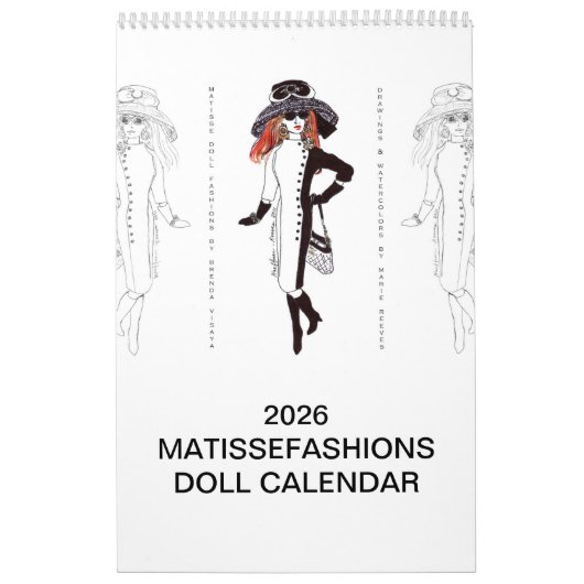 2026 MatisseFashions Illustration Calendar Kalender (Hoes)